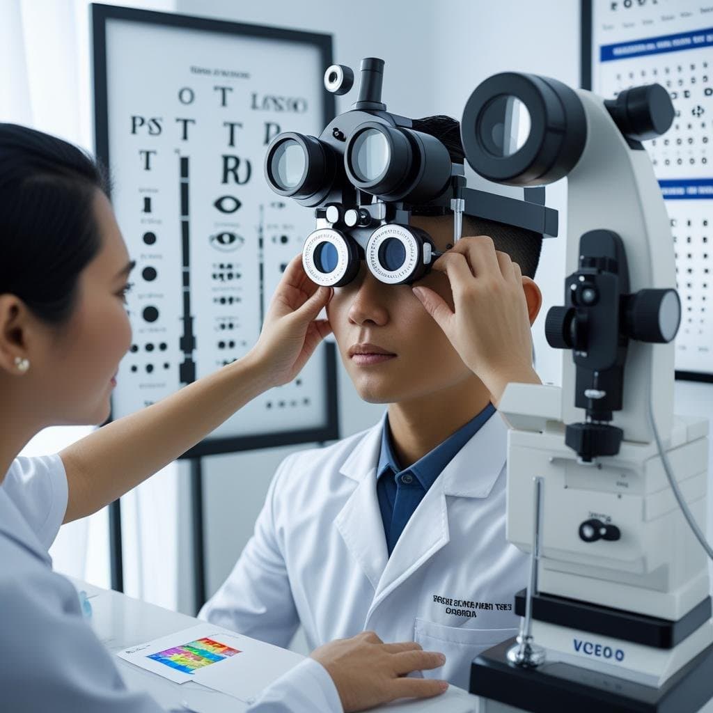 Eye Refraction, Visual Acuity, Ishihara Test
