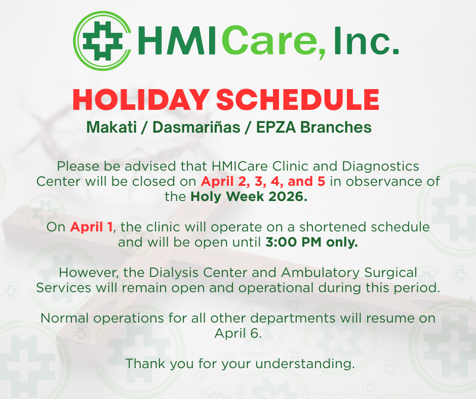 Holy Week Schedule